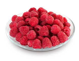 raspberries in a bowl