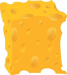 Möbelaufkleber Cheese. Cartoon © liusa