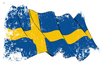 Grunge Flag of Sweden