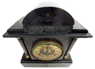 Antique Clock with Roman Numerals from above