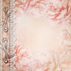 Grunge Beautiful Roses Background - Album Cover