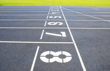 Tartan Laufbahn Wettkampf