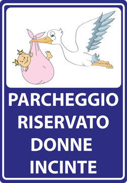 parcheggio riservato donne in gravidanza