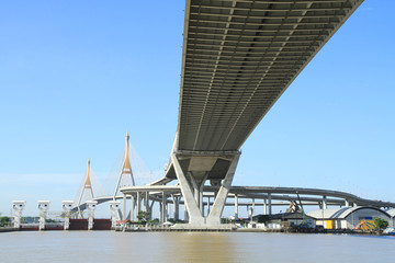 Bhumibol Bridge in Thailand