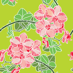 Seamless pattern with flowers