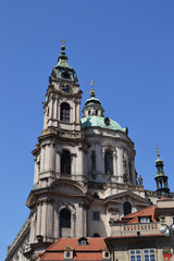 Fototapeta na wymiar St Nicolas church in Prague - Czech Republic - Europe