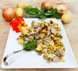 Guten Appetit zu Bratkartoffeln