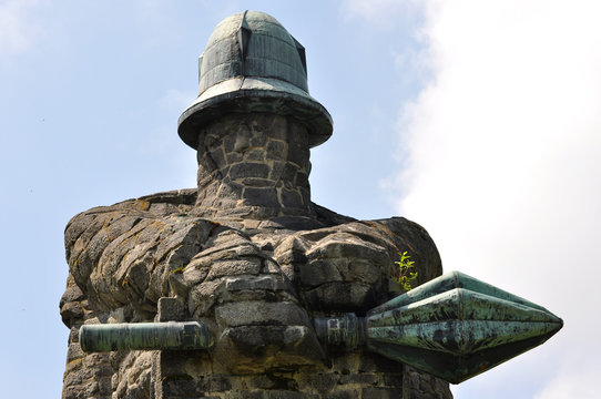 Zizka monument with mace