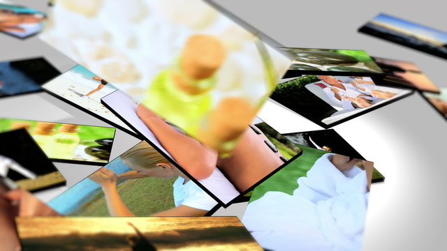 Montage Fly Through of 3D Images Relaxation Therapy