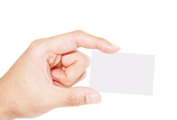 Fototapeta premium hand picking up a card