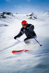 Skier freerider - 42954703