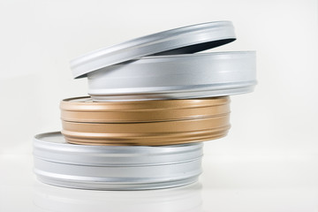 Three film tins