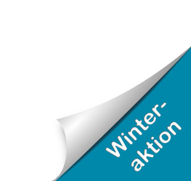 Zettel umblättern - Winteraktion
