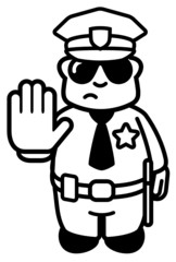 Stop saying policeman clipart