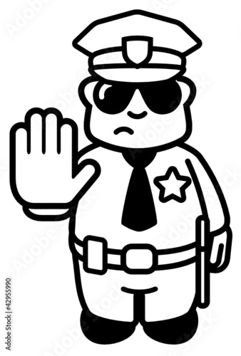 security guard clipart black and white - photo #19