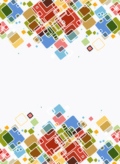 abstract cube bright color for vector background