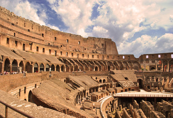 Inside the Roman Colosseum