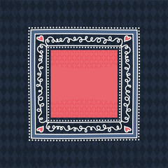 blue background with decorative label,  vector