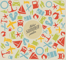 Vector summer pattern / background