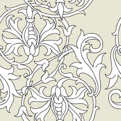 Seamless pattern with flowers