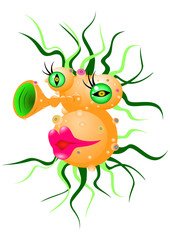 cartoon love virus