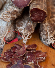 Luftgetrocknete französische Salami