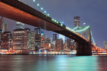 Fototapeta na wymiar New York City Brooklyn Bridge