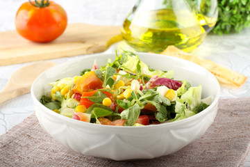 Bowl of mixed salad