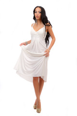 Beautiful long-haired brunette