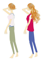 夏のファッション two women of summer