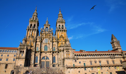 Fototapeta premium Cathedral of Santiago facade