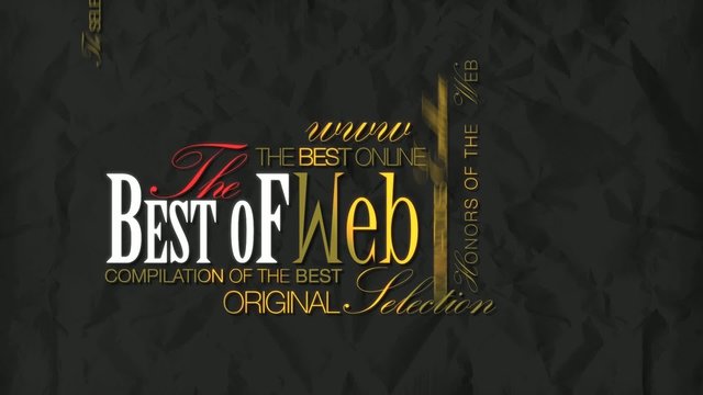 The Best of Web online video word tag cloud template