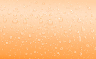orange water drops