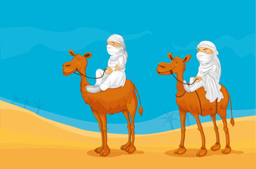 camel and arabs