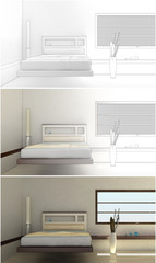 bedroom interior design concept