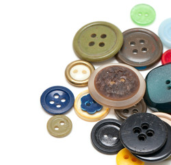 buttons of different size, shape and color