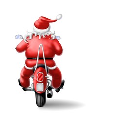 babbo natale in moto