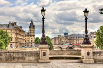 Schilderijen op glas Paris cityscape. Pont Neuf. © Rostislav Glinsky