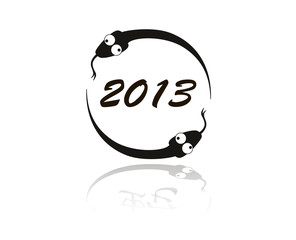 Obraz premium Snake sign 2013