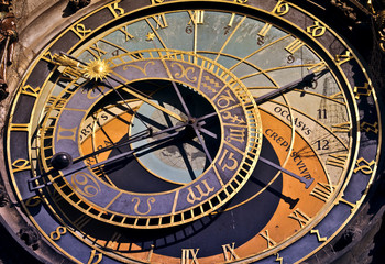 Fototapeta na wymiar Astronomical clock in Prague, Czech republic