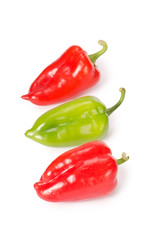 Fresh pepper isolated on white background