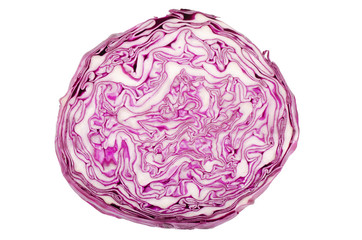 Fototapeta premium The red cabbage isolated