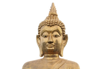 Fototapeta na wymiar face of golden buddha