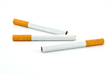 cigarettes isolated on white background