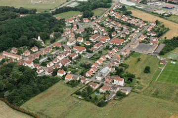 Yutz, la Moselle vue du ciel (57)