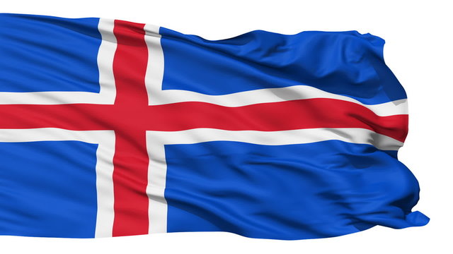 Waving national flag of Iceland - Powered by Adobe