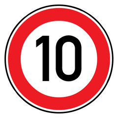 Verkehrsschild - 274 H&ouml;chstgeschwindigkeit (10)