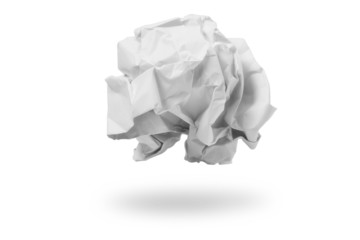 Crumpled paper ball