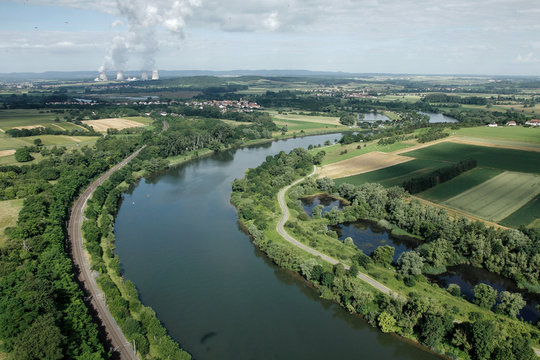 la Moselle et la central nucléaire de cattenom