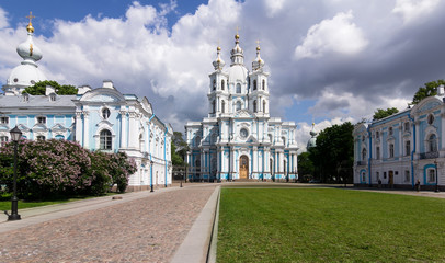 Fototapeta na wymiar Petersburg, Katedra Smolny Complex